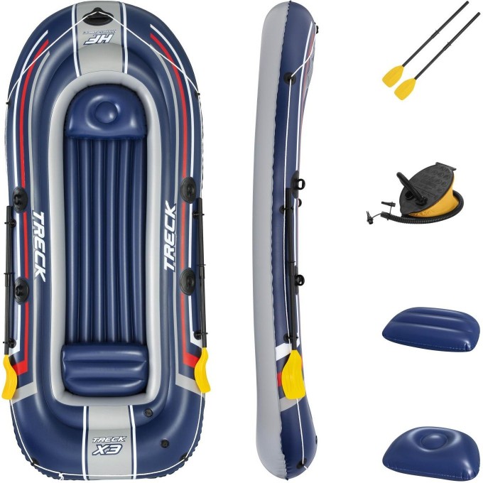 Надувная лодка BESTWAY TRECK X3, 307х126см, до 270кг 61110 BW